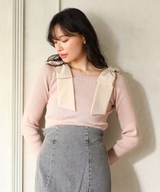 Green Parks ・ｓｗｉｎｇ　ｂｙ　ショルダーリボンプルオーバー