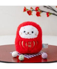 Mother garden しろたん 福だるま マスコット 《赤色》 単品