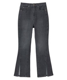 Green Parks ・ＳＵＧＡＲ　ＳＰＯＯＮ　デニムスリットフレアパンツ