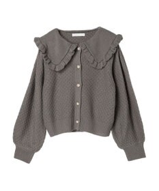 Green Parks ・Ｐｅｔｉｔ　Ｆｌｅｕｒ　ビッグカラーニットカーデ