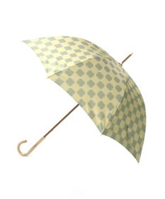 槇田商店 ノルディック ドットコラージュ グリーン 長傘