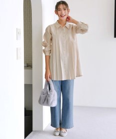 Tiaclasse 【安田美沙子さん/小倉優子さん着用】【洗える】ストレッチワイドデニム