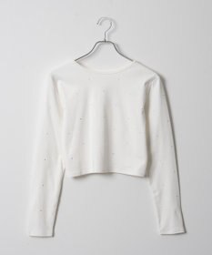 WEGO ラインストーンドットロンT