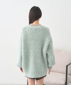 earth music&ecology 【予約】カラーミックスシャギーカーディガン