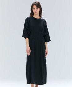 BEIGE， 【洗える】S.BABILA / スリットネックウエストタックワンピース