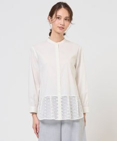 J.PRESS LADIES L エニーブロード レース ブラウス