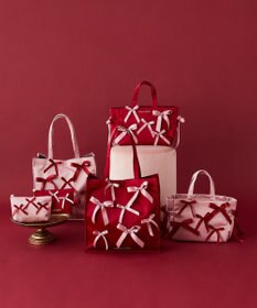 Maison de FLEUR リボンサテンポーチ