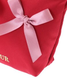 Maison de FLEUR リボンサテンポーチ