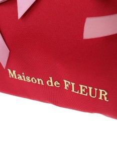 Maison de FLEUR リボンサテンポーチ