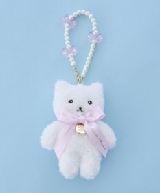 Maison de FLEUR パールリボンキャットチャーム