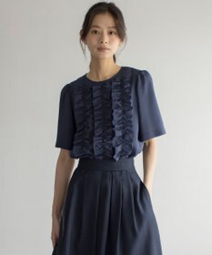 組曲 S 【WEB限定】ヴィンテージジョーゼットフリル ブラウス