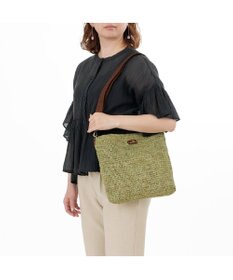 IBIZA ラフィア　ショルダーバッグ（草木染め）