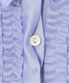 J.PRESS LADIES 【洗える】フリルジャージー ブラウスライク カットソー