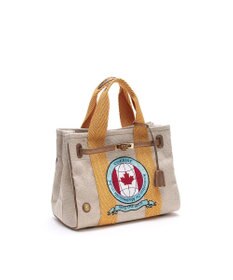 A.D.M.J. リネンラメクロス/前金具付トート32cm(Dカン＋)