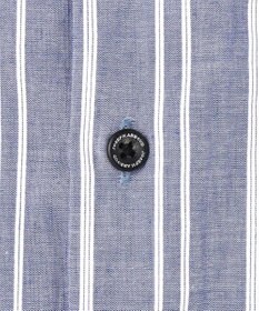 JOSEPH ABBOUD 【キングサイズ・清涼・リネンブレンド】コットンリネン ボイルコード　半袖 シャツ