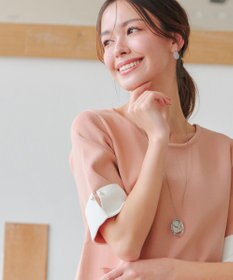 Tiaclasse L 【洗える】配色カフスニットトップス