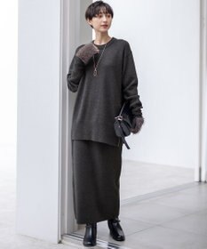 23区 【VERY掲載/洗える】カシミヤブレンド Iライン ニットスカート