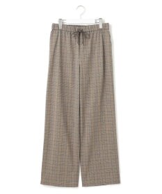 23区 L 【洗える】ドライ2WAYストレッチ チェック ワイド パンツ