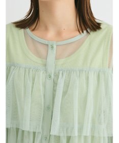 Green Parks ・ＳＵＧＡＲ　ＳＰＯＯＮ　チュールティアードブラウス