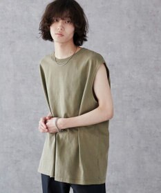 WEGO 【5色3サイズ展開/ユニセックス着用ITEM/洗える/綿100%】スリーブレスコットンT