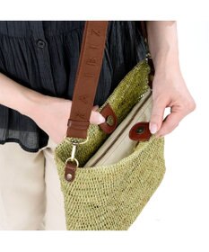 IBIZA ラフィア　ショルダーバッグ（草木染め）