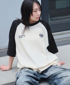 WEGO 【ユニセックス着用ITEM/MLサイズ展開】ワッフルラグランT（SS）