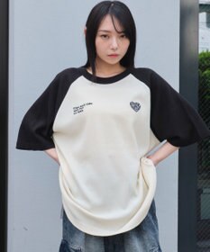 WEGO 【ユニセックス着用ITEM/MLサイズ展開】ワッフルラグランT（SS）