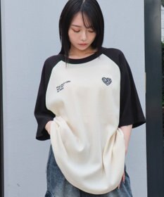 WEGO 【ユニセックス着用ITEM/MLサイズ展開】ワッフルラグランT（SS）