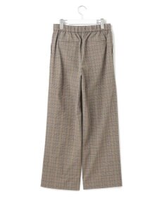 23区 L 【洗える】ドライ2WAYストレッチ チェック ワイド パンツ