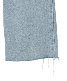 earth music&ecology ウ゛ィンテージ加工セルフカットワイドデニム