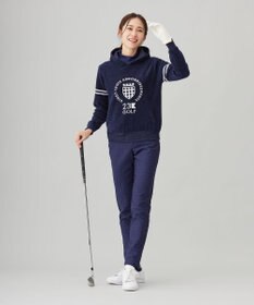 23区GOLF 【WOMEN】エンブレム柄ジャガードスキニーパンツ