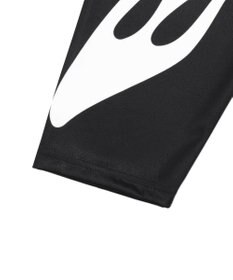 WEGO 【ユニセックス着用ITEM】ファイヤーパターンゲームロゴT（長袖）