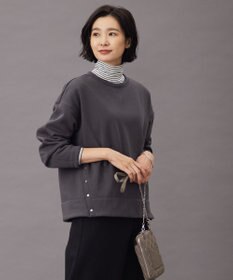 J.PRESS LADIES 【WEB限定カラーあり】ボアジャージー カットソー
