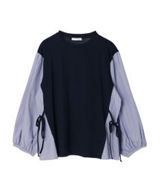 Green Parks 布帛ドッキング脇リボンプルオーバー