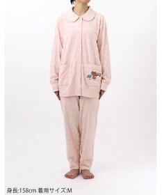 tsumori chisato SLEEP ツモリチサト パジャマ 長袖 長ズボン 綿混(本体) パイル素材 上下セット 前開き tsumori chisato SLEEP UDX556 /ワコール