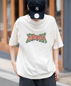 WEGO 【ユニセックス着用ITEM/MLサイズ展開】コンパクトフィットピグメントグラフィックT（SS）