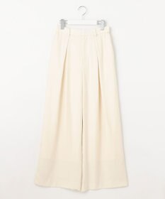 自由区 【XSサイズ～/洗える/セット可】キュプラリネンシャンタン ワイドパンツ