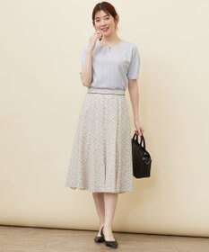 ANY SIS L 【洗える】コードレースフレア スカート