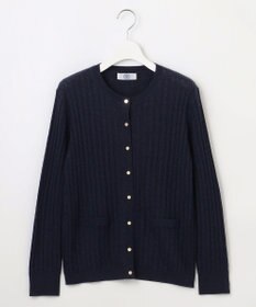 J.PRESS LADIES 【洗える】KNIT BASIC クルーネック カーディガン