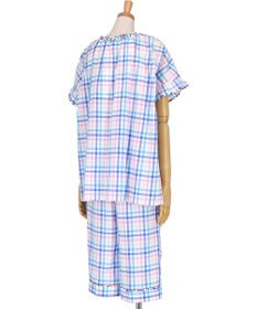tsumori chisato SLEEP ツモリチサト パジャマ 5分袖 半袖 7分丈 綿混(本体) ローン素材 レディース UDT154 /ワコール