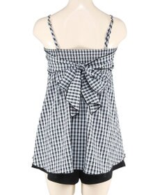 San-ai Resort（三愛水着楽園） 【WEB限定】ペプラムチェック3点セット【Beach Queen（ビーチクイーン）】