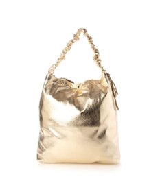 UNBILLION カシュカシュ cachecache / メタリックシャーリングポケッタブルトート