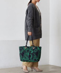 TOPKAPI 【TREASURE TOPKAPI】ジャガード生地 総柄 A4 トートバッグ