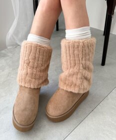 WEGO 【暖かい】2wayムートンタッチブーツ