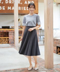 Tiaclasse L 【洗える】配色カフスニットトップス