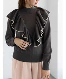 Te chichi ラッフルフリルニット