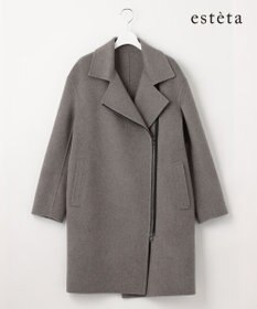 23区 【エステータ】ウールカシミヤビーバー ジップコート
