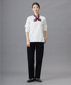 J.PRESS LADIES S 【洗える】裏起毛ストレッチ デニム パンツ