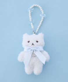 Maison de FLEUR パールリボンキャットチャーム