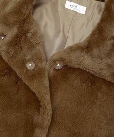 earth music&ecology ファーショートブルゾン